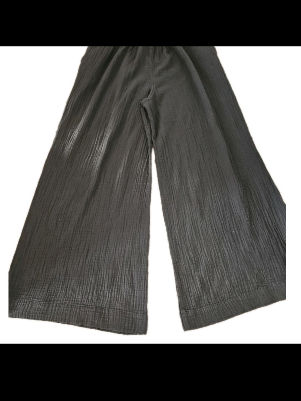 Anthropologie Wide Leg Smocked Boho Flowy Gauze Resortwear Beach Vacation PantXS - Picture 6 of 12